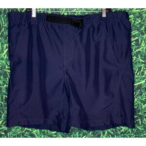 The North Face Shorts Mens Medium Navy Blue Belted Lined Hiking Outdoor